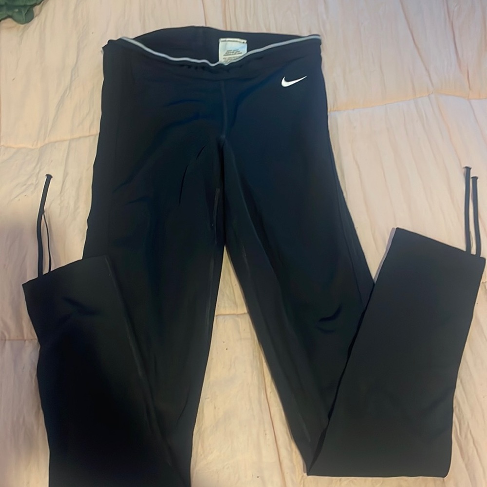 nike leggings with cute tie around ankles